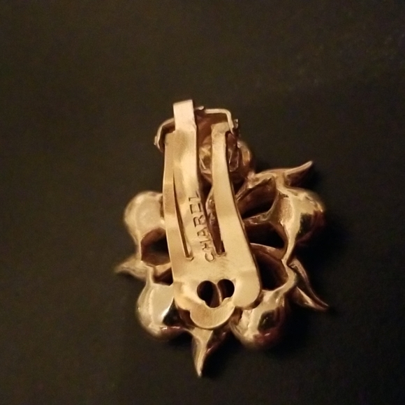 Vintage Signed Charel Rhinestone Gold Tone Suite - Picture 12 of 12